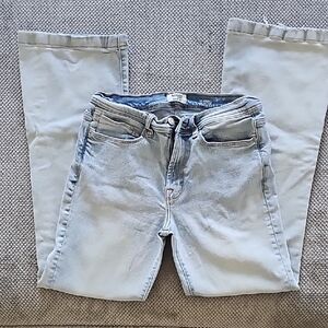 Kensie Savanbah Light Blue High Rise Flare Women's Jeans 8